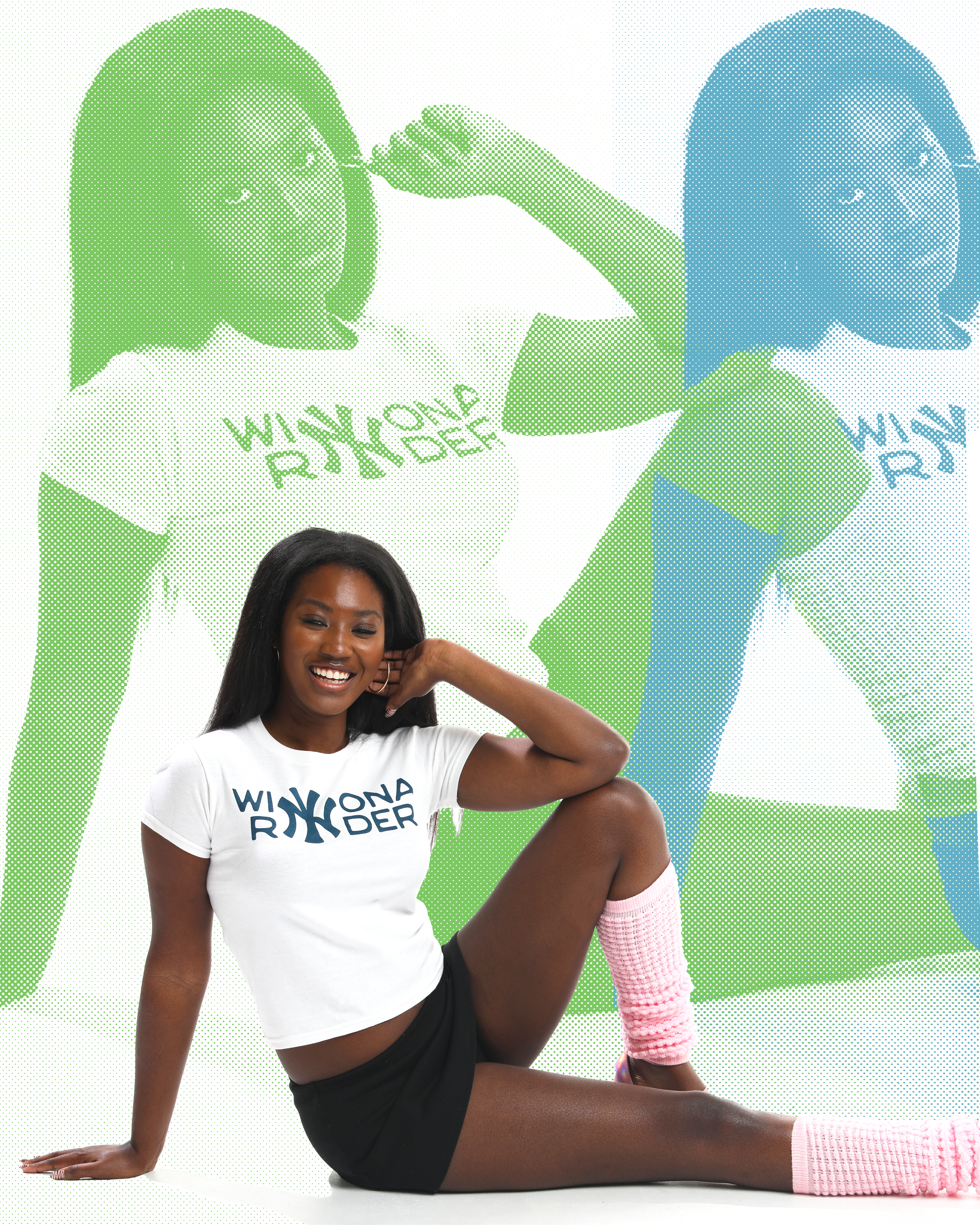 Winona Ryder Yankees Baby Tee