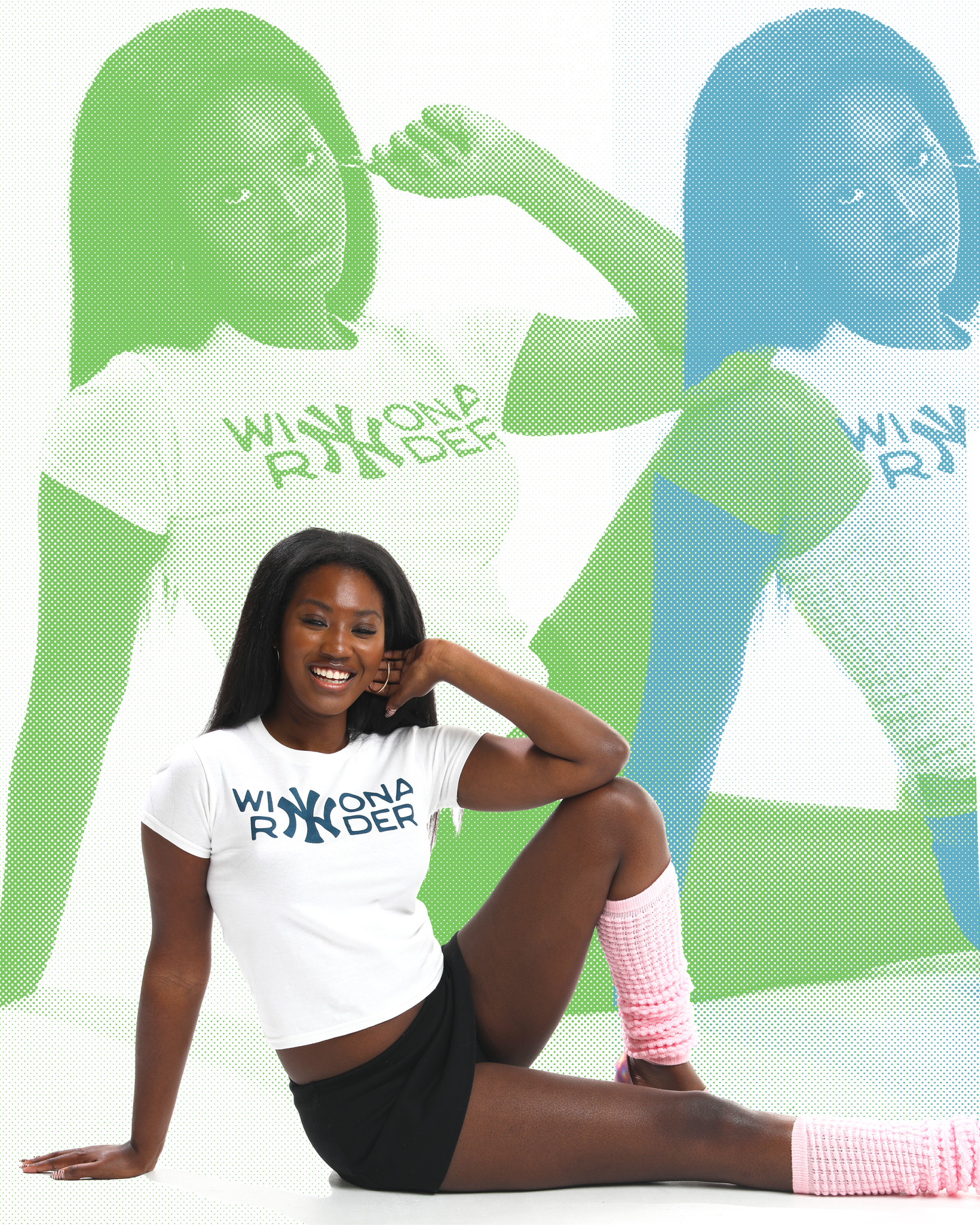 Winona Ryder Yankees Baby Tee