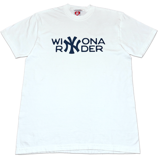 Winona Ryder Yankees Tee - White
