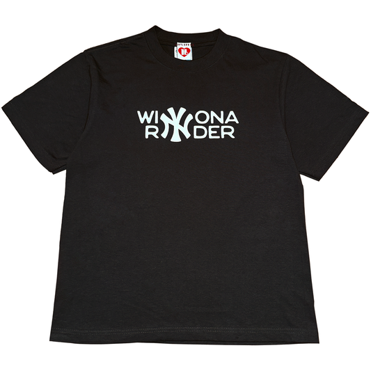 Winona Ryder Yankees Tee - Black
