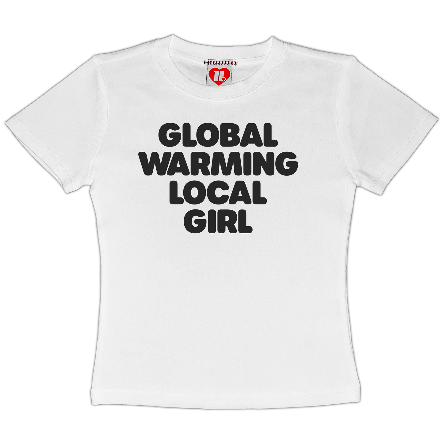 Global Warming Local Girl Baby Tee