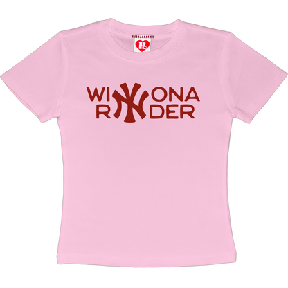 Winona Ryder Yankees Baby Tee