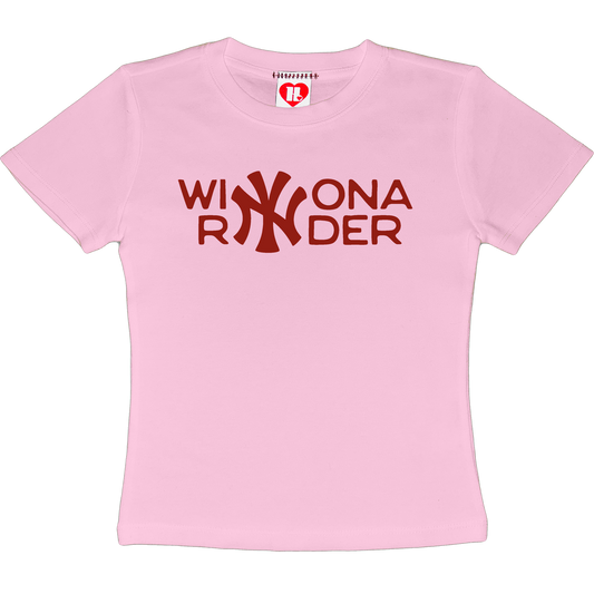 Winona Ryder Yankees Baby Tee