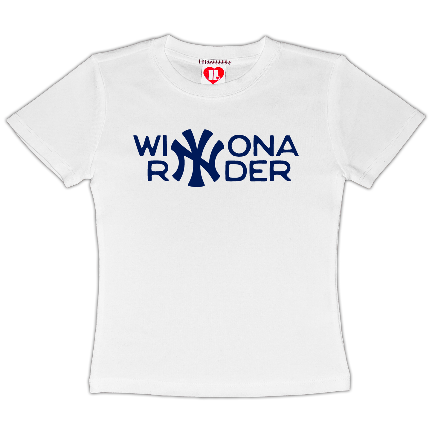 Winona Ryder Yankees Baby Tee