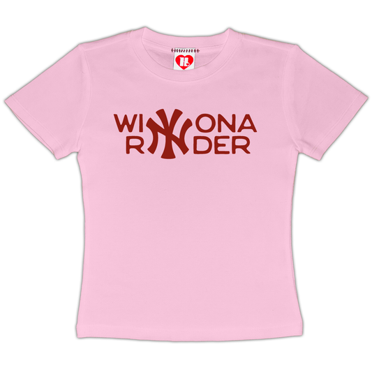 Winona Ryder Yankees Baby Tee