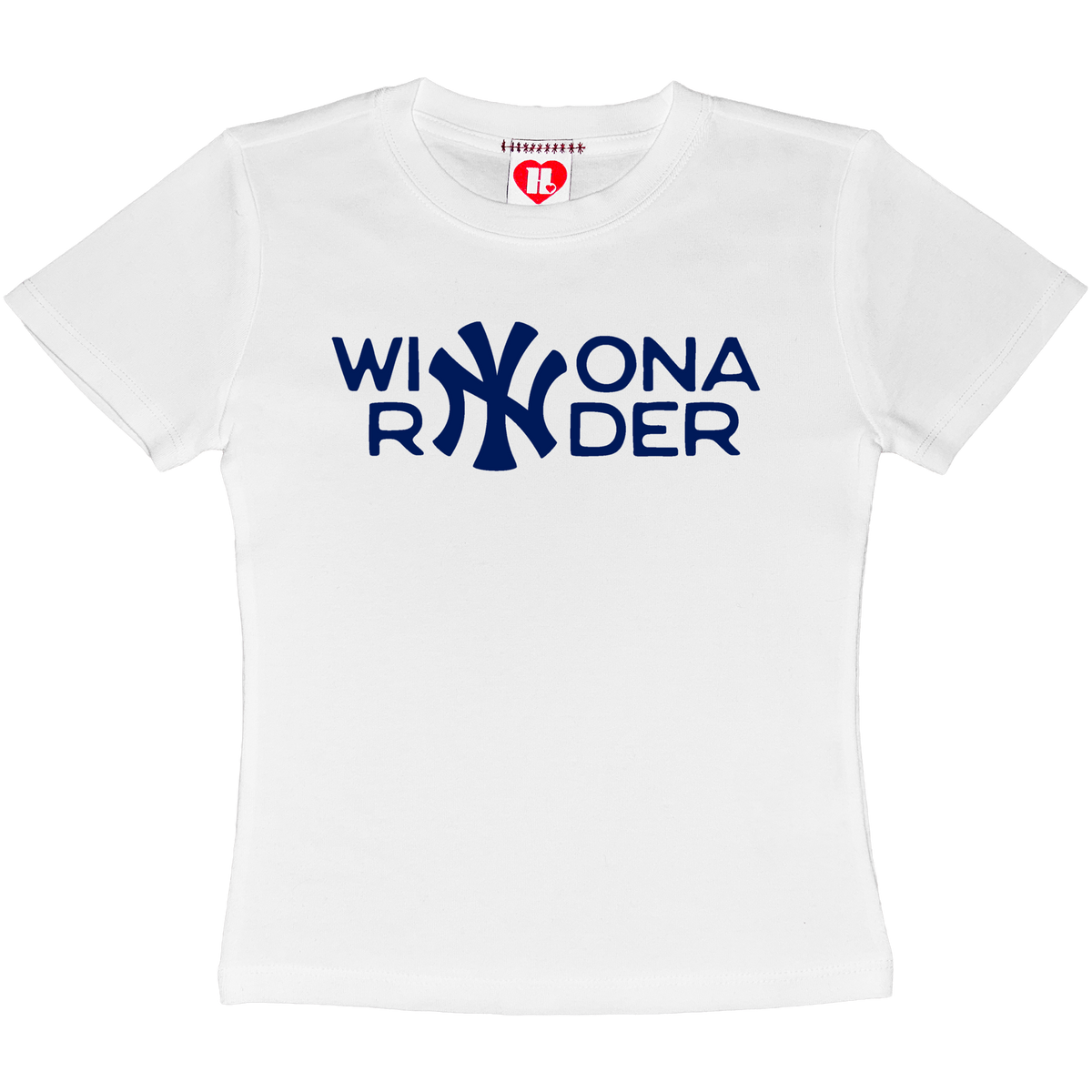 Winona Ryder Yankees Baby Tee