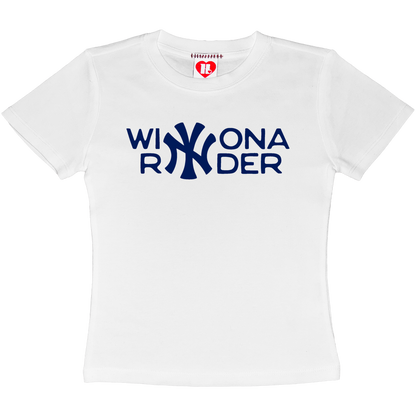 Winona Ryder Yankees Baby Tee